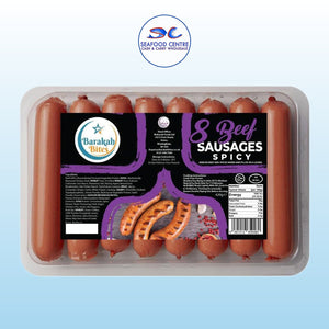 Beef Sausages Spicy 420g (8 Pack) – Frozen Halal Snack
