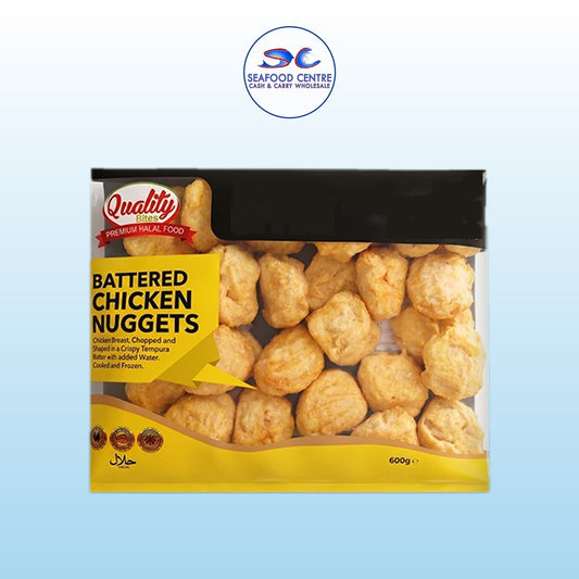 Quality Bites Battered Chicken Nuggets 600g